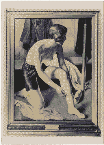 Image for Il progetto domestico - Sezione VI: Bhoème e primitivismo - Dipinto "La giovane rematrice" di Lancelot Glasson