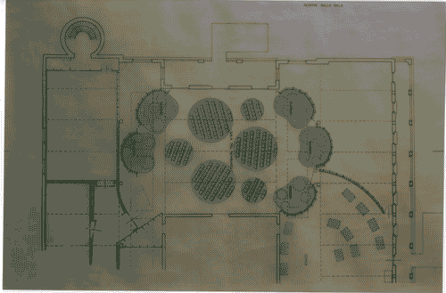 Image for XIX Triennale - Pianta di progetto dell'allestimento nel corso del seminario - Pietro Derossi, Alberto Barboso, Silvani Caffaro Rore, Evelina Calvi