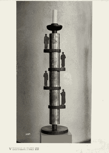 Image for V Triennale - Arti decorative e industriali - Cristalli-metalli-illuminazione - Portacero pasquale in rame e ferro