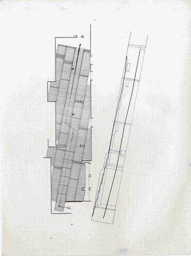 Image for X Triennale - Mostra del mobile singolo - Pianta del progetto di allestimento - Luigi Fratino - Enrico Freyre