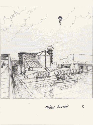 Image for Il luogo del lavoro - Paesaggi industriali di oggi - L¿ex fabbrica diventagiardino - Progetto di trasformazione degli ex molini Biondi a Roma