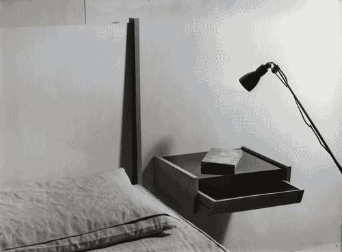 Image for IX Triennale - Abitazione - Alloggio n. 2: appartamento per 3 persone - Comodino della camera da letto matrimoniale - Castiglioni e Bravi