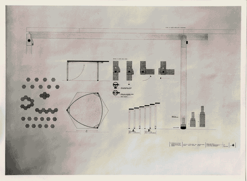 Image for XII Triennale - La casa e la scuola - Allestimento e "isole di produzioni"- Progetto per tavolo esagonale di Renzo Zavanella