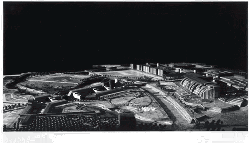 Image for Le città immaginate - Nove progetti per nove città. Sezione progettuale -Torino (Nella città, sul fiume Dora, dove le fabbriche sono vuote) - Modello in scala di Parco con rovine edificabile di Mario Roggero, E. Levi Montalcini, A. Magnaghi