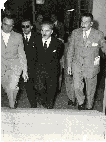 Image for X Triennale - Visita del Ministro delle finanze, on. Roberto Tremelloni -Ugo Zanchetta - Tommaso Ferraris