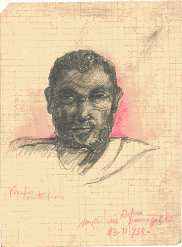 Image for Schizzo dal vero "Adua: Ritratto di vecchio contadino"