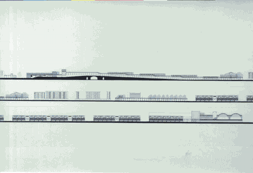 Image for Le città immaginate - Nove progetti per nove città. Sezione progettuale -Bologna (L'asse di via Stalingrado e il Fiera district) - Prospetti di viaStalingrado