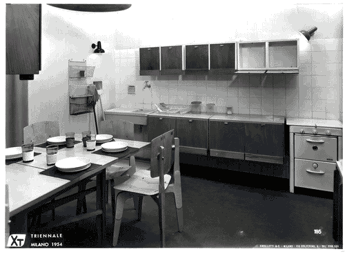 Image for X Triennale - Mostra della casa - Alloggio I.C.P.M. INA-CASA - Irenio Diotallevi - Vittorio Gregotti - Lodovico Meneghetti - Giotto Stoppino