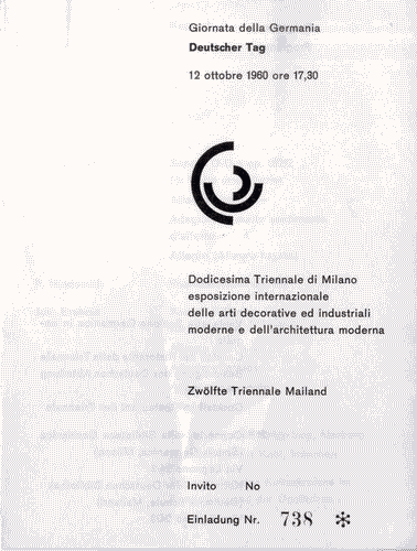 Image for Invito, a quattro facciate, alla Giornata della Germania, con biglietto allegato e foglio con programma del concerto