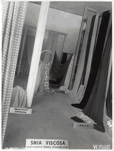 Image for VI Triennale - Padiglione già della stampa. Mostra delle industrie tessili - Stand Snia Viscosa
