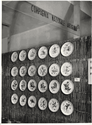 Image for IX Triennale - Mostra del C.N.A. - Piatti in ceramica del pittore Cipriani