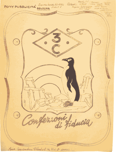 Image for Bozzetto per insegna pubblicitaria "3C confezioni di fiducia"