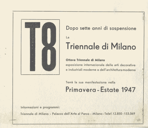 Image for Ritaglio da rivista di uno spazio pubblicitario della T8