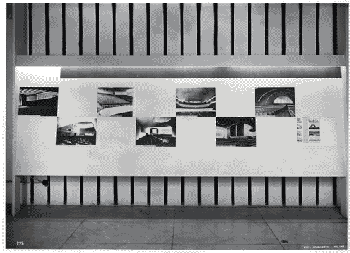 Image for IX Triennale - Spettacolo - Pannello con edificici teatrali coperti