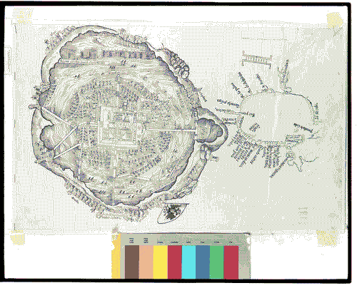 Image for XVII Triennale - Le città del mondo e il futuro delle metropoli - Partecipazioni internazionali - Sezione Messico - Mappa di Città del Messico, del XVI secolo
