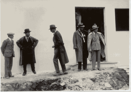 Image for Sopralluogo ai lavori di costruzione del Palazzo dell'Arte - Marcello Visconti di Modrone - Giulio Barella - Carlo Alberto Felice