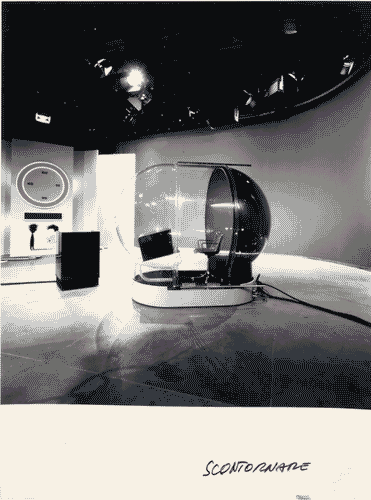 Image for XVI Triennale - Terzo ciclo - Lo spazio audiovisivo - Lo spazio scenografico della televisione italiana - Cabina per la trasmissione "rischiatutto"