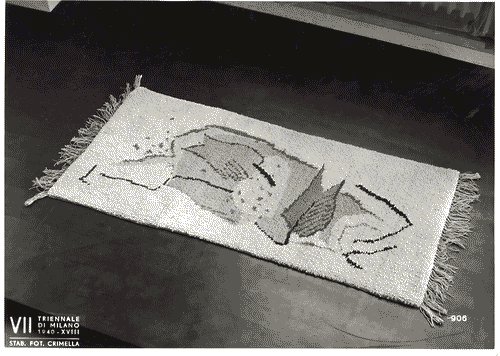 Image for VII Triennale - Mostra dell'E.N.A.P.I. - Tappeti - Tappeto di lana annodato di Bice Lazzari