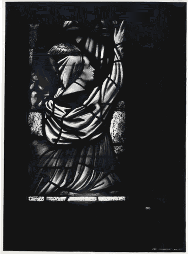 Image for IX Triennale - Mostra dei concorsi del Duomo e Mostra d'arte sacra - Salone d'onore - Antello della vetrata eseguita da Aldo Carpi