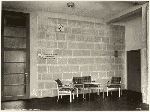 Image for V Triennale - Mostra dell'abitazione - Casa coloniale di Luigi Piccinato - Atrio aperto sul patio