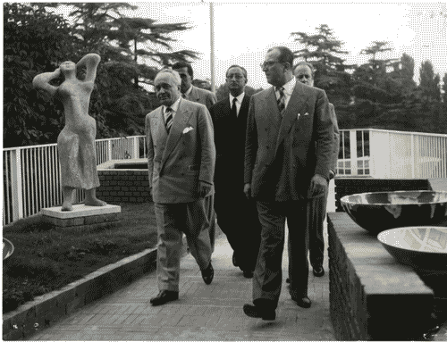 Image for X Triennale - Visita del Ministro del Lavoro e Previdenza on. Ezio Vigorelli - Ivan Matteo Lombardo