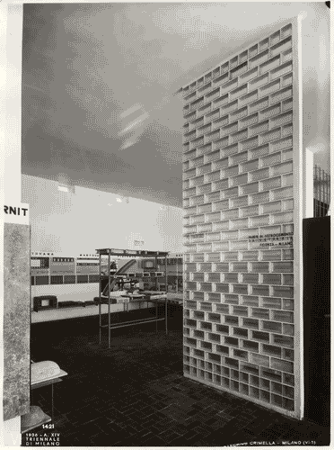 Image for VI Triennale - Padiglione nel parco Sempione. Sistemi costruttivi e materiali edilizi - Sezione delle chiusure esterne