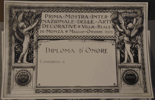 Image for I Biennale - Diploma d'onore del pittore G. Salvestrini