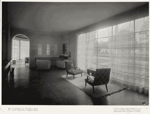 Image for V Triennale - Mostra dell'abitazione - Villa di campagna di Mino Fiocchi, Emilio Lancia, Michele Marelli e Giuseppe Serafini - Sala di soggiorno