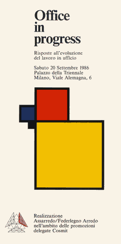 Image for Pieghevole del dibattito "Office in progress. Risposte all'evoluzione del lavoro in ufficio"