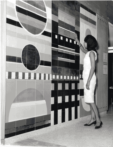 Image for XII Triennale - Atrio di ingresso - Composizione in ceramica - Ettore Sottsass jr.