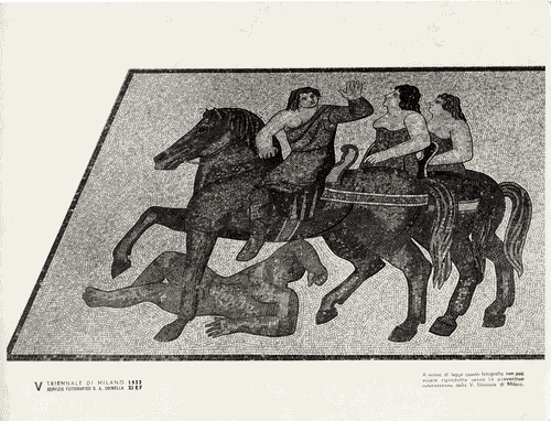 Image for V Triennale - Palazzo dell'Arte - Atrio - Mosaico "Cavalcata di amazzoni" di Leonora Fini e Achille Funi