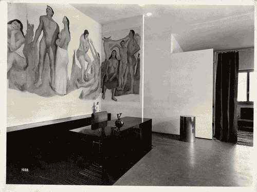 Image for V Triennale - Mostra dell'abitazione - Casa di campagna per uomo di studio di Luigi Moretti, Mario Paniconi, Giulio Pediconi, Mosè Tuffaroli Luciano e Igino Zanda - Zona studio