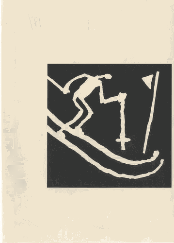 Image for XVIII Triennale - Partecipazioni internazionali - Norvegia. La rivitalizzazione delle radici culturali e delle tradizioni norvegesi - Pittogramma per le Olimpiadi invernali di Lillehammer