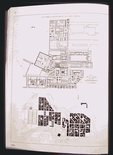 Image for XIX Triennale - Le partecipazioni internazionali - Riflessioni trasversali- Omaggio ad Hassan Fathy - Planimetria generale e pianta del centro di New Baris