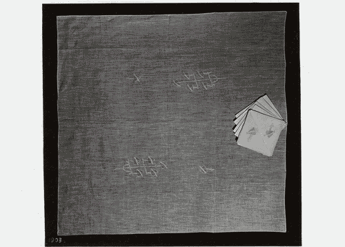 Image for V Triennale - Arti decorative e industriali - Tessuti-pizzi-ricami - Tovaglia da tè con tovaglioli ricamata