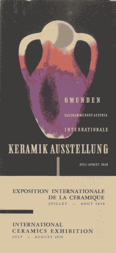 Image for Volantino di "Keramik Austellung", luglio-agosto 1959
