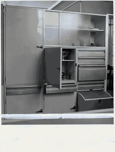 Image for VIII Triennale - Arredamento - Seconda parte. Mobili singoli composti in alloggi - Alloggio 5 - Cucina - Armadi componibili per cucina - Anna Castelli Ferrieri - Eugenio Gentili Tedeschi
