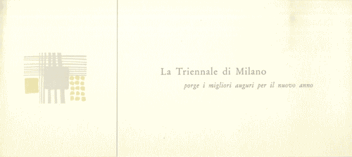 Image for Biglietto pieghevole di auguri per il Nuovo Anno 1957-1958