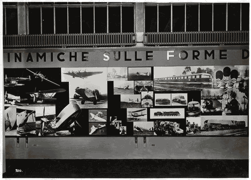 Image for V Triennale - Arti decorative e industriali - Mostra internazionale dei trasporti - Fotomosaico: Aerei e Ferrovie