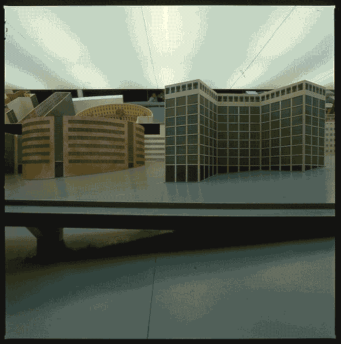 Image for XVII Triennale - Le città del mondo e il futuro delle metropoli - Oltre la città la metropoli - Modello in scala dell'allestimento della sezione Statistica (la misura del quantificabile e la trascrizione dell'invisibile)