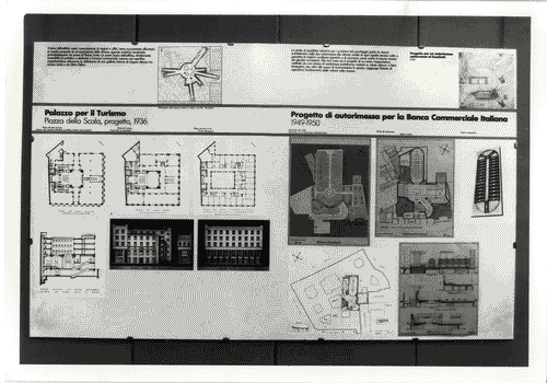 Image for XVI Triennale - Secondo ciclo - Catasto del disegno - Giuseppe de Finetti, progetti 1920-1951 - Pannello con progetti