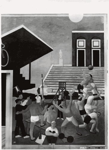 Image for V Triennale - Arti decorative e industriali - La Strada-Mostra d'ambienti moderni - Pittura murale "Olimpiade" di Cesare Breveglieri