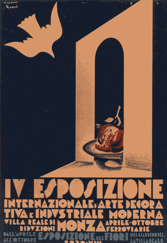 Image for IV Triennale - Manifesto ufficiale - Marcello Nizzoli e Michele Cascella