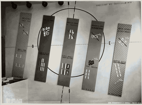 Image for VI Triennale - Padiglione nel parco Sempione. Introduzione alla mostra dell'abitazione - Terza sala: "il lottizzamento dei quartieri d'abitazione" - Piero Bottoni, Luigi Dodi, Mario Pucci