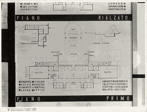 Image for V Triennale - Mostra internazionale di architettura moderna - I° galleria dell'Italia - Progetti di edifici tipici - Edifici sociali - Casa dei balilla e delle piccole italiane di Cesare Scoccimarro