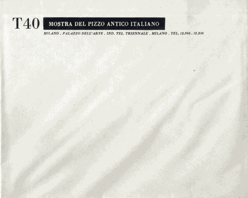 Image for Busta intestata "T40. Mostra del Pizzo Antico Italiano"