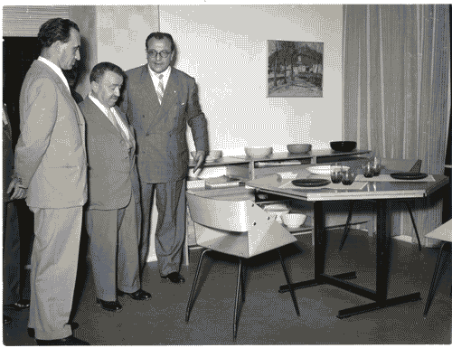 Image for X Triennale - Visita dell'on. Giuseppe Romita, Ministro dei Lavori Pubblici - Ivan Matteo Lombardo - Tommaso Ferraris