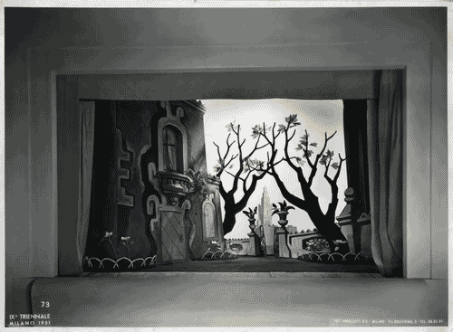 Image for IX Triennale - Scenografia cinematografica e teatrale - Parte II. Scenografia teatrale - Bozzetti per scenografia