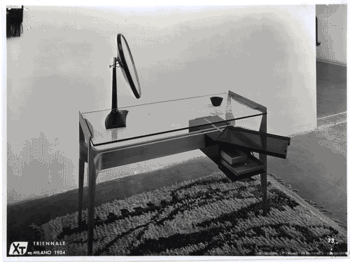 Image for X Triennale - Mostra internazionale delle scuole d'arte - Tavolino per toeletta - Romano Barocchi - Scuola statale d'arte di Cantù