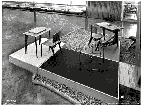Image for IX Triennale - Sezioni estere - Francia - Arredamento per aule scolastiche di Jean Prouvé